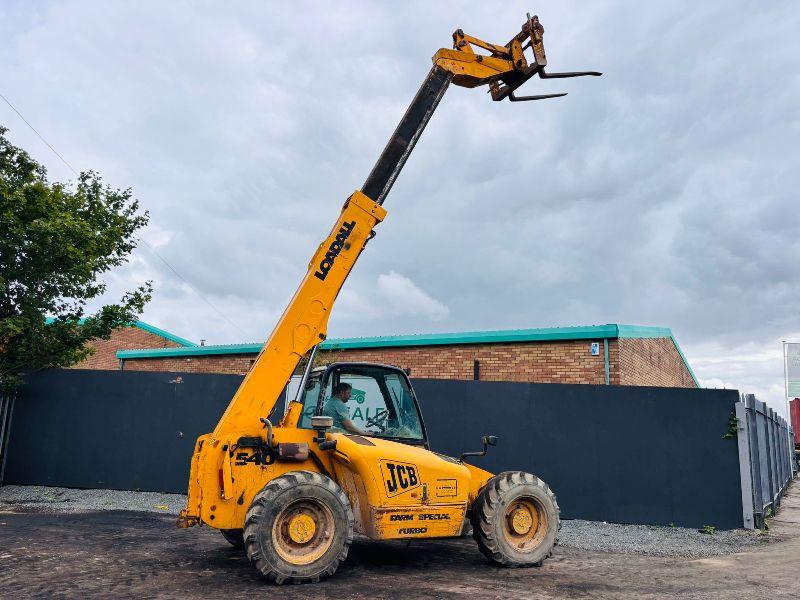 JCB 540-70 TELEHANDLER*C/W PALLET TINES*AG SPEC*VIDEO*