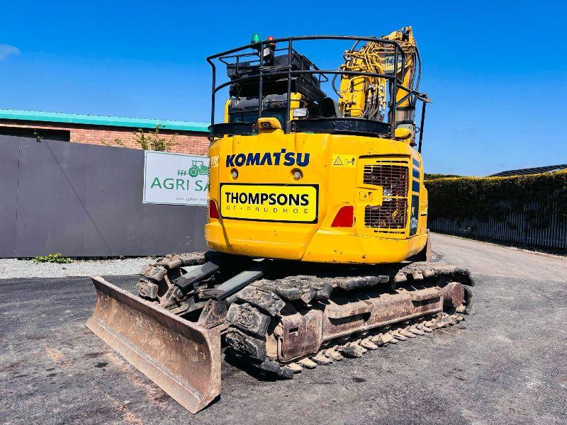 KOMATSU PC138US-11 EXCAVATOR*C/W BUCKET*READING 8387 HOURS*YEAR 2018*VIDEO*