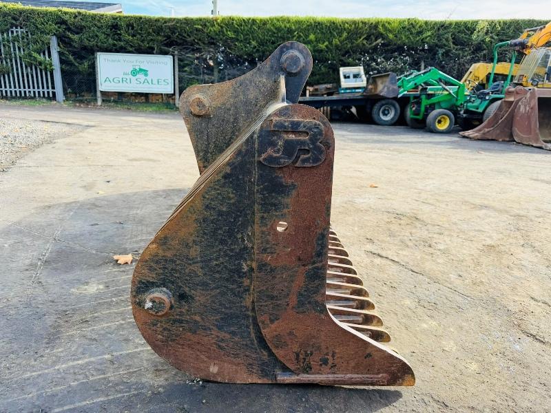 RAKE BUCKET TO SUIT 22 TONNE EXCAVATOR*80MM PIN*VIDEO*