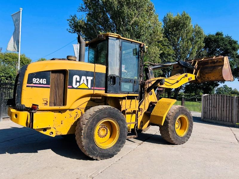 CATTERPILLAR 924G 4WD LOADING SHOVEL C/W REVERSE CAMERA *VIDEO*