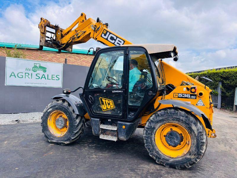 JCB 536-60 AGRI SUPER TELEHANDLER*C/W JOYSTICK CONTROL*YEAR 2012*VIDEO*