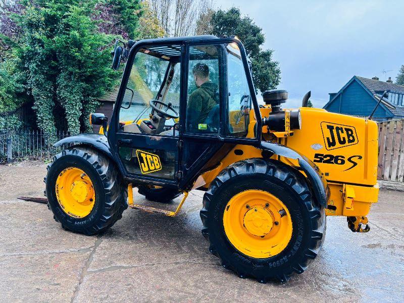 JCB 526S 4WD TELEHANDLER *AG-SPEC* C/W JOYSTICK CONTROL & PALLET TINES *VIDEO*