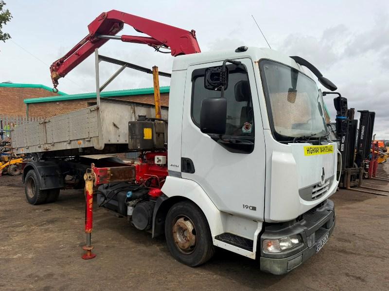 RENUALT 190DXI MIDLUM TIPPER LORRY*C/W FASSI CRANE*VIDEO*