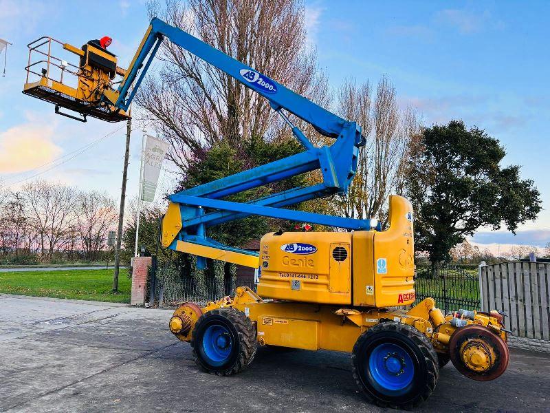 GENIE Z-60/34 4WD ARTICULATED RAIL ROAD BOOM LIFT * 20.3 METER REACH *VIDEO*