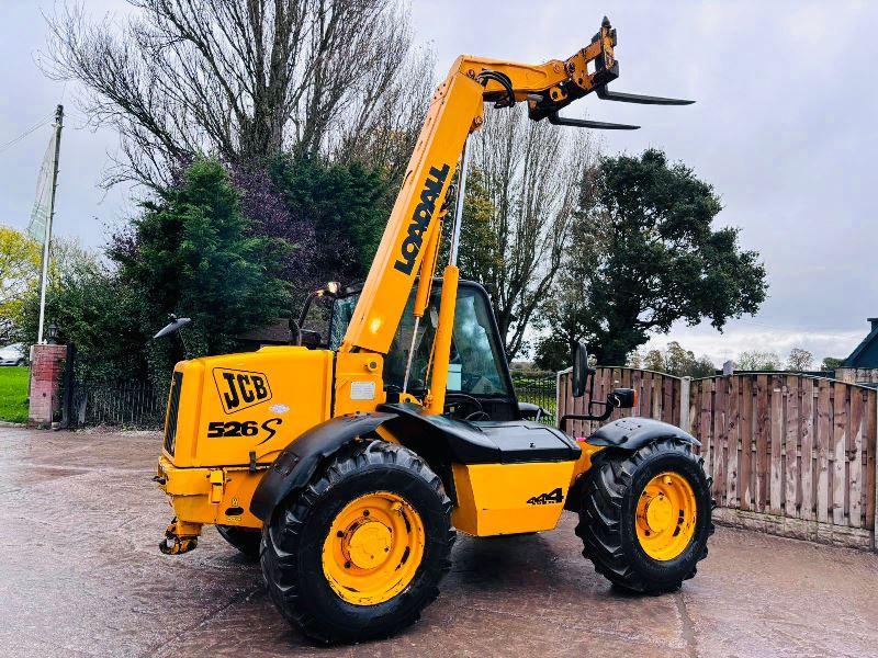 JCB 526S 4WD TELEHANDLER *AG-SPEC* C/W JOYSTICK CONTROL & PALLET TINES *VIDEO*