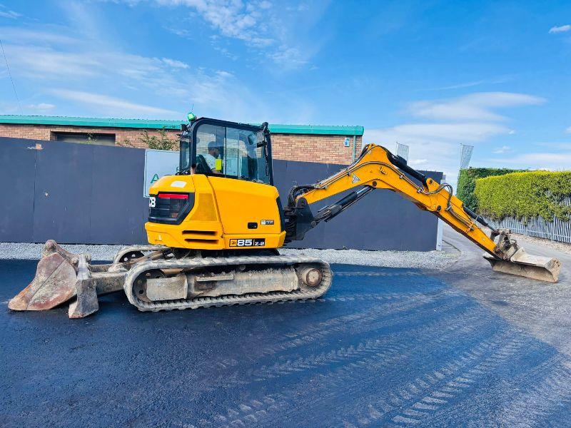 JCB 85Z-2 TRACKED EXCAVATOR*YEAR 2020*C/W 2 BUCKETS*VIDEO*
