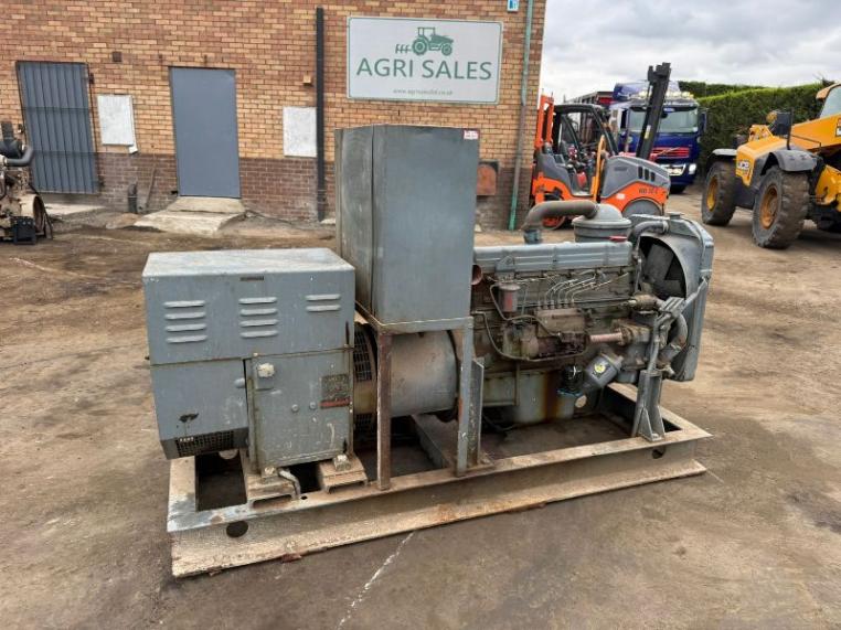 BRUSH STATIONARY GENERATOR*C/W 6 CYLINDER ENGINE*VIDEO*