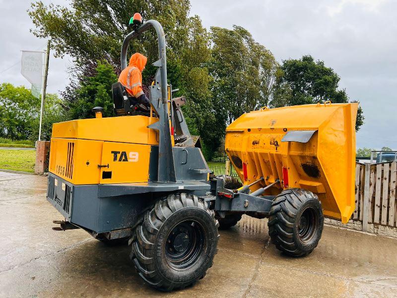 TEREX TA9 4WD DUMPER *YEAR 2014 , 3074 HOURS* C/W ROLE BAR *VIDEO*