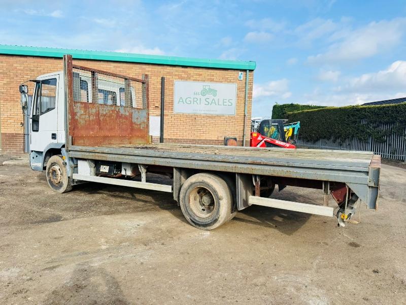 IVECO EUROCARGO 100E15 FLATBED TRUCK*VIDEO*
