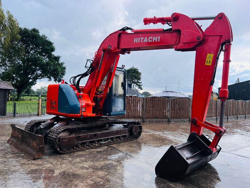 HITACHI ZAXIS 135UR TRACKED EXCAVATOR C/W FRONT BLADE *VIDEO*