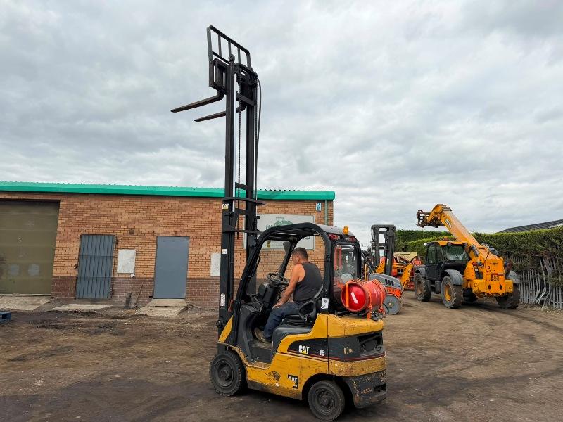 CATERPILLAR GP18N FORKLIFT*C/W PALLET TINES*VIDEO*