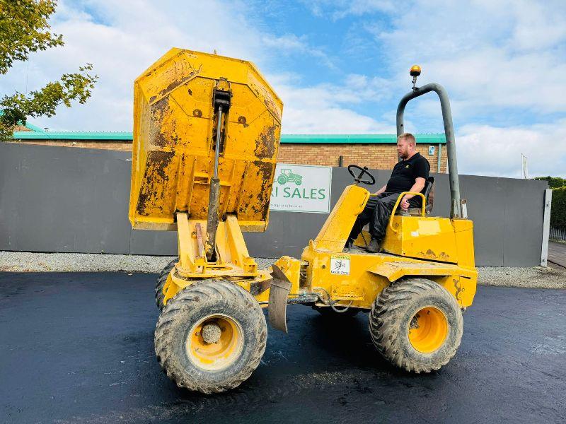 THWAITES 3 TONNE SWIVEL TIP DUMPER*1 OWNER FORM NEW*VIDEO*