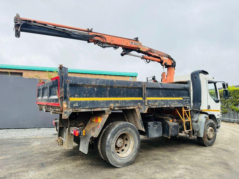 DAF LF55.220 4X2 TIPPER LORRY *C/W TEREX TLC 92.2 CRANE*VIDEO*