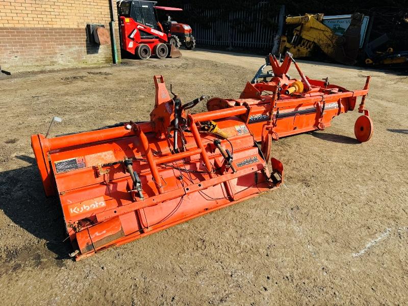 KUBOTA R16G/ RSP 16K ROTOVATORS* CHOICE OF 2*VIDEO*