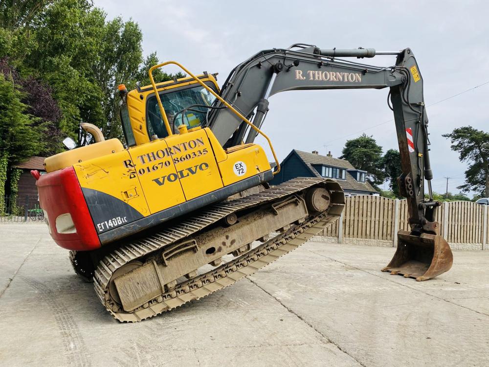 VOLVO EC140BLC TRACKED EXCAVATOR C/W QUICK HITCH & BUCKET * VIDEO * 