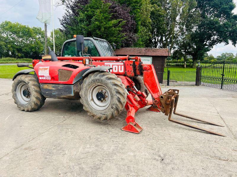MANITOU MLT1030 4WD TELEHANDLER *10 METER, 4834 HOURS* C/W PALLET TINES*VIDEO* 