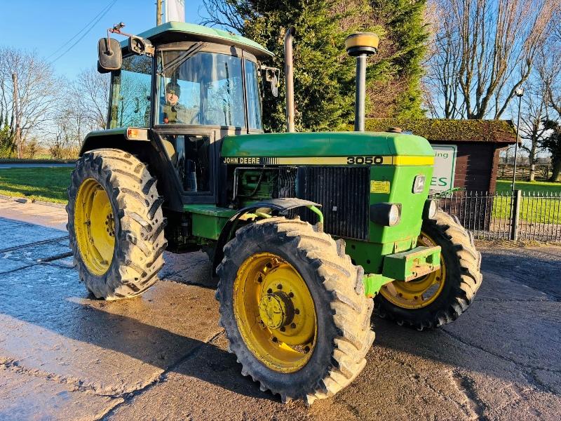 JOHN DEERE 3050 4WD TRACTOR * 40K * C/W REAR LINKAGE *VIDEO*