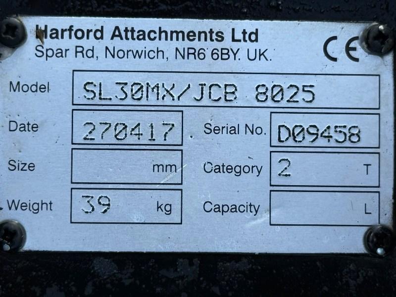 QUICK HITCH *TO SUIT JCB 8025*YEAR 2017*35MM PIN*VIDEO*
