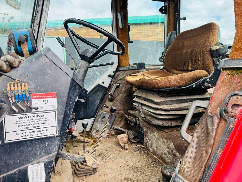 MASSEY FERGUSON 698*C/W FRONT LOADER AND MUCKFORK*VIDEO*