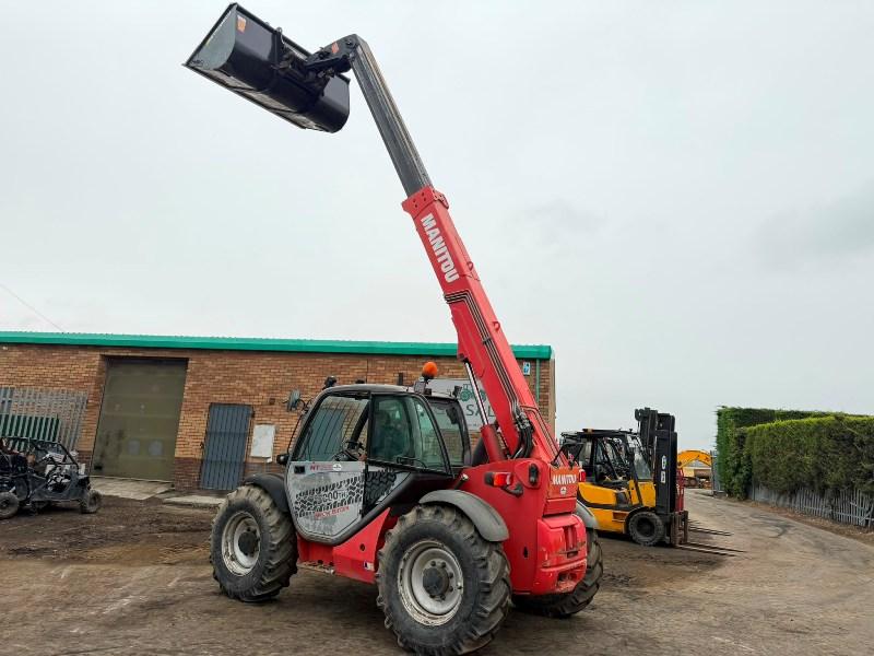 MANITOU MT732 TELEHANDLER*C/W BUCKET AND TINES*VIDEO*