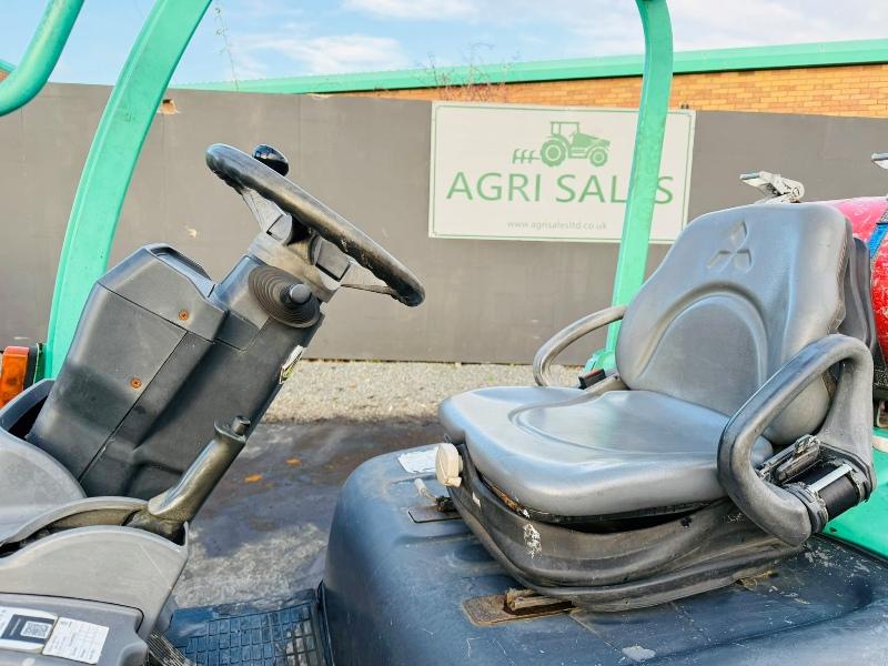 MITSUBISHI FG15N GAS FORKLIFT*C/W PALLET TINES*VIDEO*
