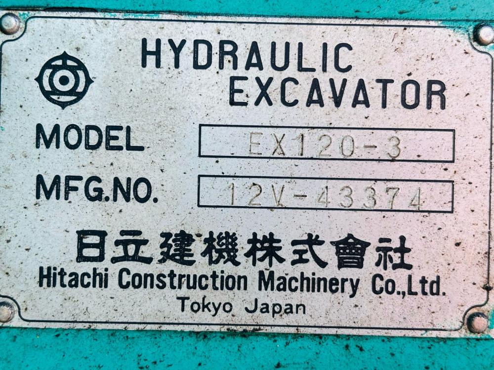 HITACHI EX120-3 EXCAVATOR *C/W EXTENDING ARM & BUCKET(DITCHING)* VIDEO*