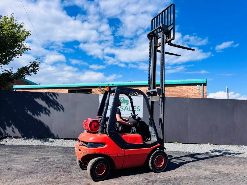 LINDE H25T GAS FORKLIFT *C/W PALLET TINES*VIDEO*