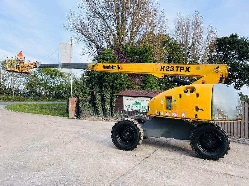 HAULOTTE H23TPX AIREL PLATFORM *23 METER REACH, YEAR 2013, 3440 HOURS*VIDEO*
