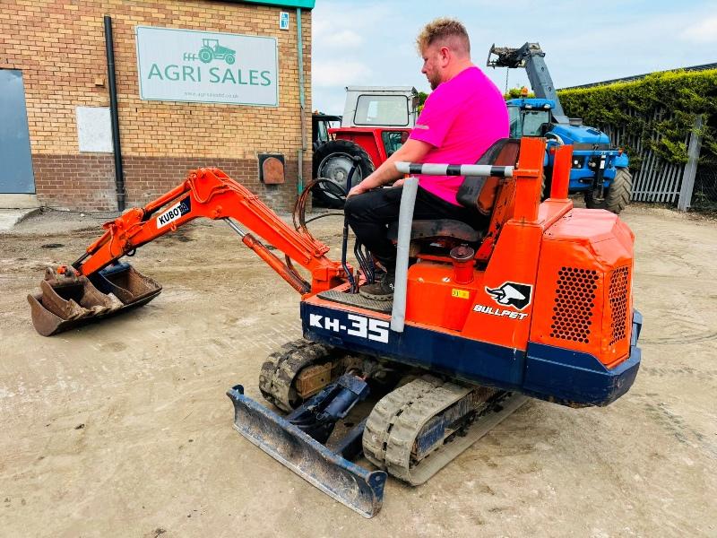 KUBOTA KH-35 MINI EXCAVATOR*C/W SELECTION OF BUCKETS*VIDEO*