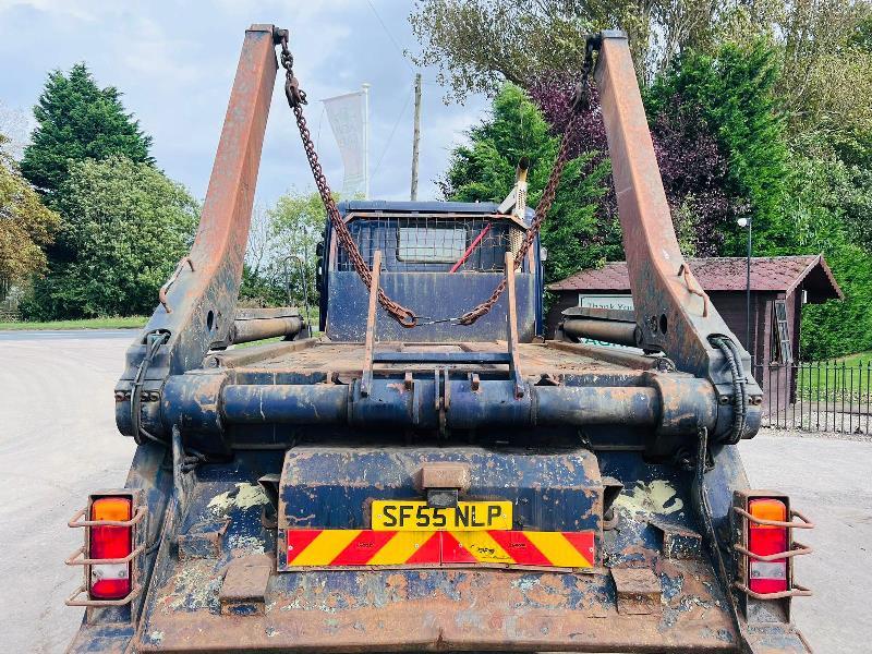 SCANIA P230 4X2 SKIP LORRY C/W MANUAL GEAR BOX & PUSH OUT ARMS *VIDEO*