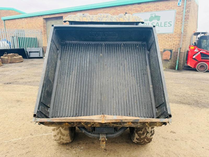 KUBOTA RTV900-EU ATV BUGGY*C/W HYDRAULIC TIP*YEAR 2013*VIDEO*