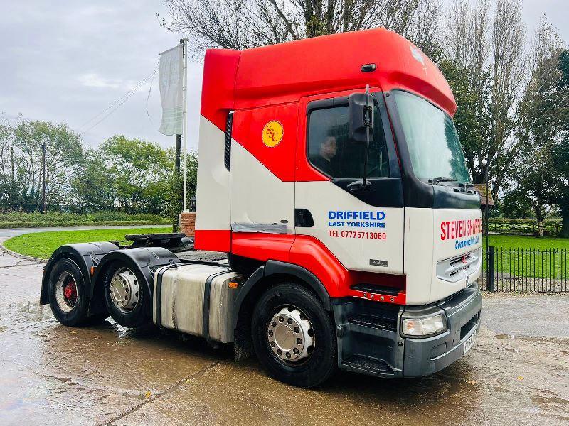 RENAULT 420DCI 6X2 TRACTOR UNIT C/W MANUAL GEAR BOX *VIDEO*