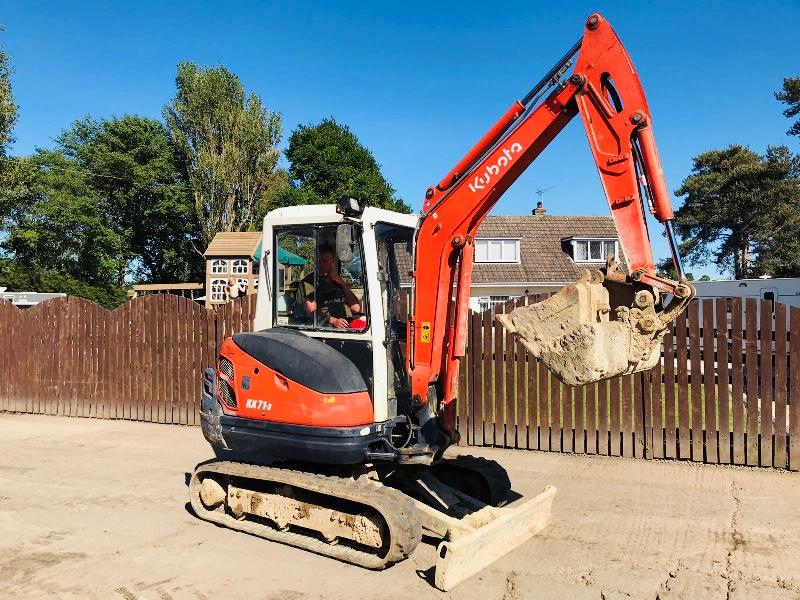 KUBOTA KX713 MINI DIGGER * YEAR 2007 * C/W 3 X BUCKETS