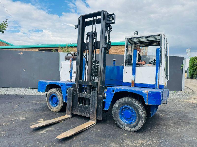 FANTUZZI SF.50XX SIDELOADER FORKLIFT*C/W PALLET TINES*VIDEO*