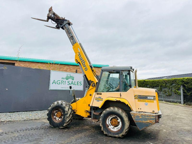 MATBRO TR200 TURBO 4WD ARTICULATED TELEHANDLER*C/W PALLET TINES*VIDEO*