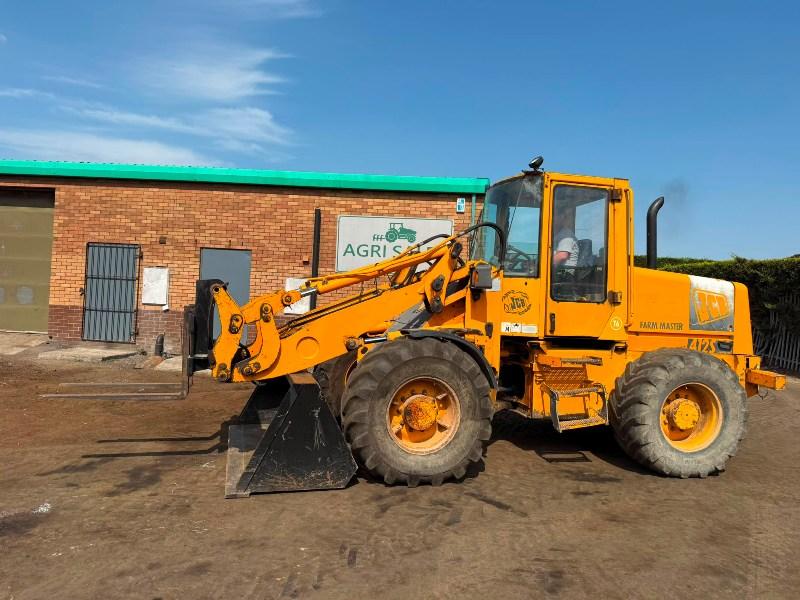 JCB 412S FARM MASTER FRONT LOADER*C/W BUCKET AND TINES*VIDEO*