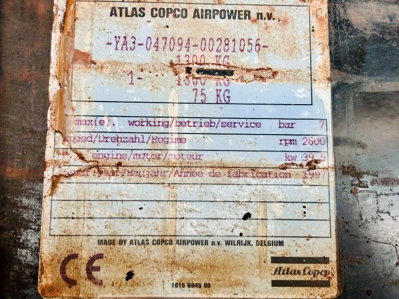 ATLAS COPCO XAS 90 TOWABLE COMPRESSOR C/W DEUTZ ENGINE 