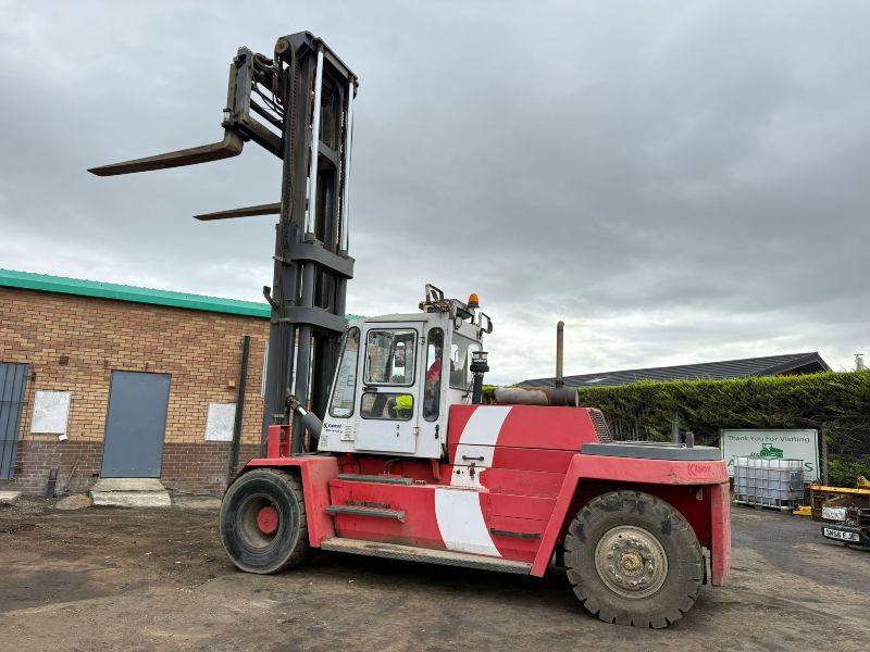 KALMAR DC16-1200 FORKLIFT*C/W FORK POSITIONER*VIDEO*