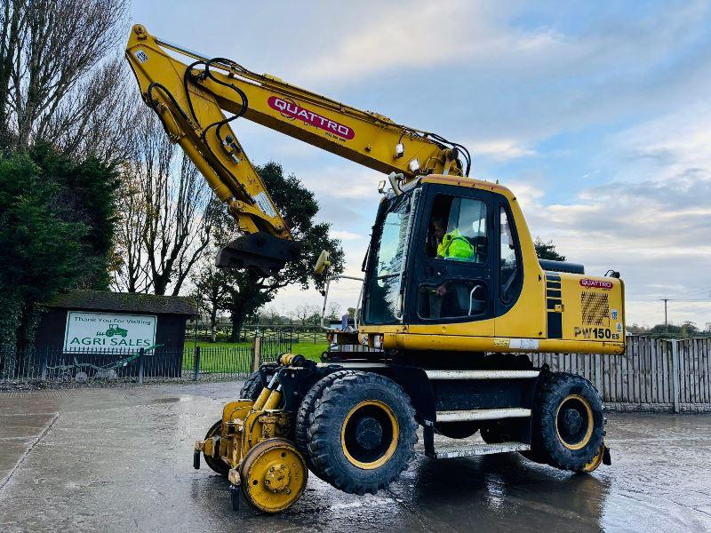 KOMATSU PW150ES-6K 4WD *ENGINEERING CONFORMANCE CERTIFICATE*VIDEO*
