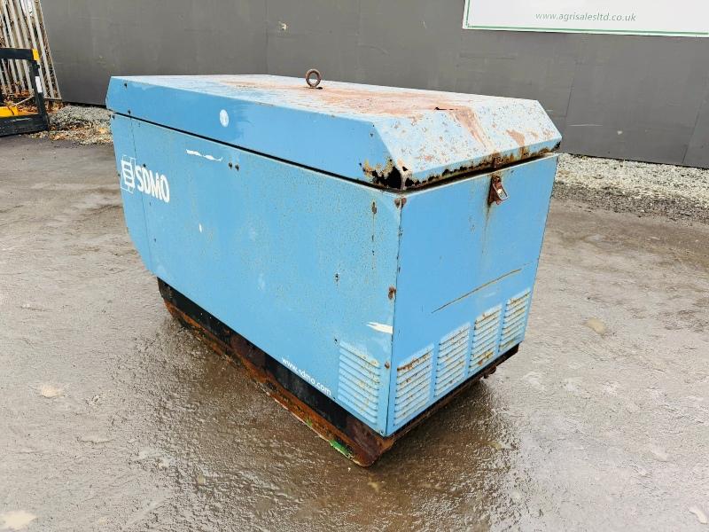 SDMO 10KVA GENERATOR*C/W 3 CYLINDER MITSUBISHI ENGINE*VIDEO*