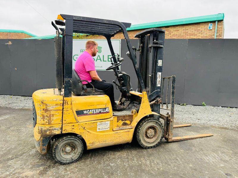 CATERPILLAR DP18K FORKLIFT*C/W SIDESHIFT*VIDEO*