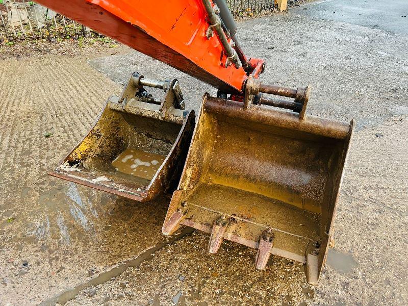 KUBOTA KX71-3 EXCAVATOR *YEAR 2012, 4178 HOURS* C/W 3 X BUCKETS *VIDEO*