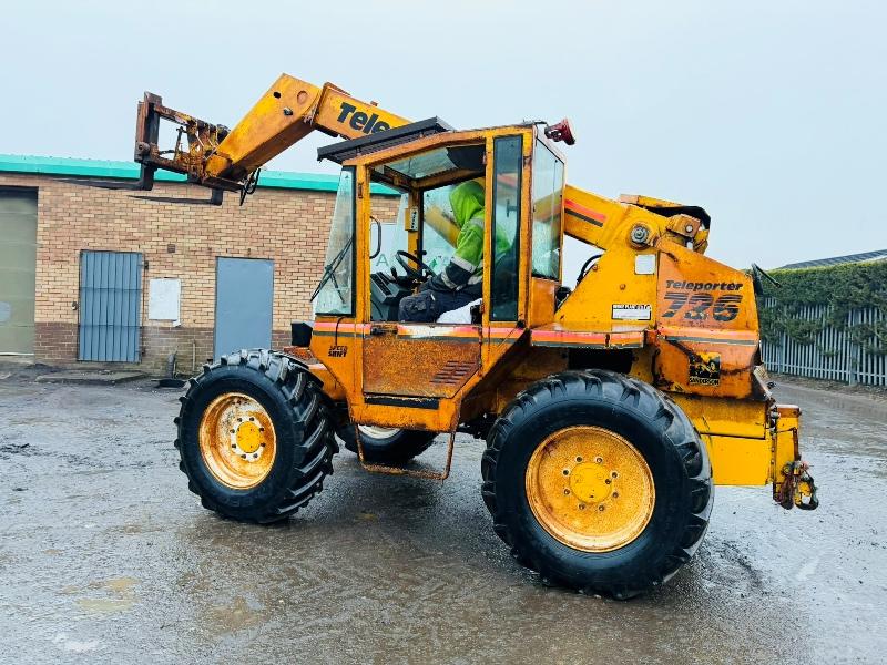 SANDERSON 726 TELEHANDLER*AG SPEC*C/W PALLET TINES*VIDEO*