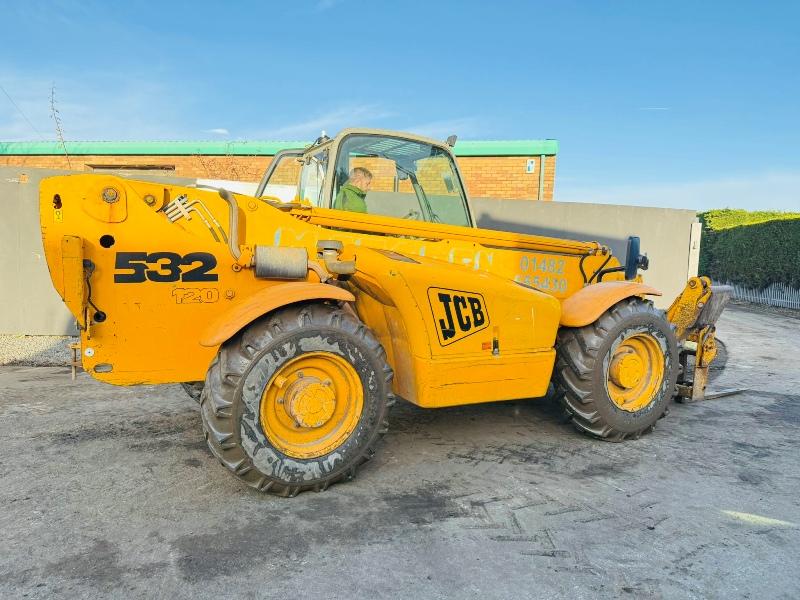JCB 532-120 4WD TELEHANDLER*C/W PALLET TINES*VIDEO*