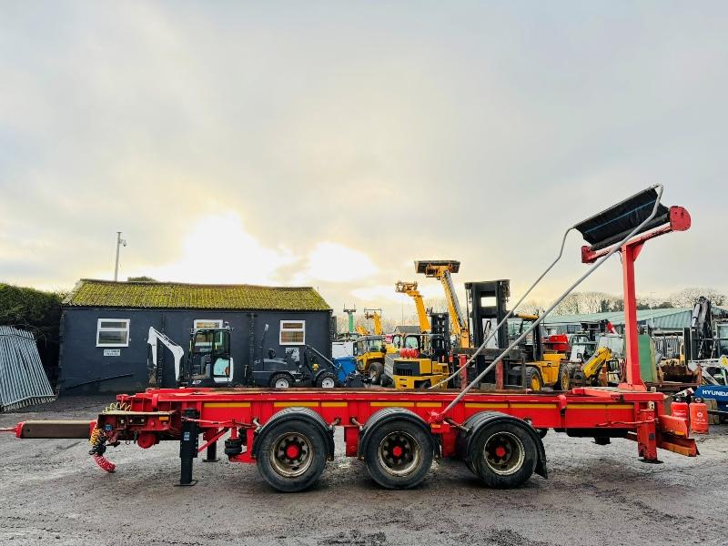 TRI AXLE HOOK LOADER TRAILER*C/W EASY SHEET*VIDEO*