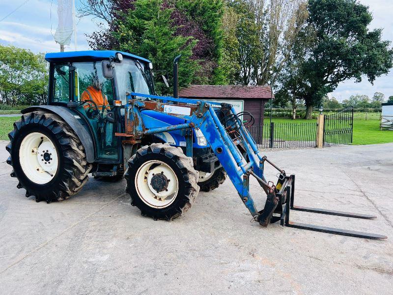 NEW HOLLAND TN75D 4WD TRACTOR *2837 HOURS*C/W LOADER, BUCKET, TINES*VIDEO*
