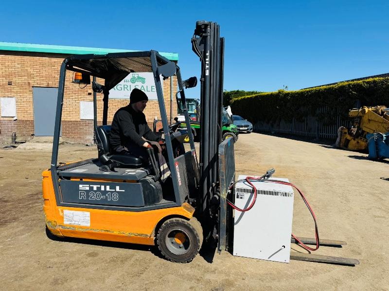 STILL R20-18 ELECTRIC FORKLIFT*C/W CHARGER*VIDEO*