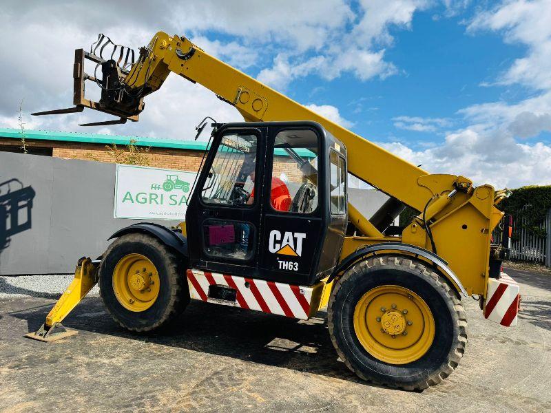 CATERPILLAR TH63 TELEHANDLER*C/W JACK LEGS*VIDEO*