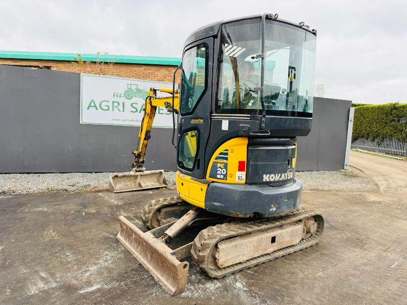 KOMATSU PC20MR EXCAVATOR*C/W BUCKET*YEAR 2010*VIDEO*
