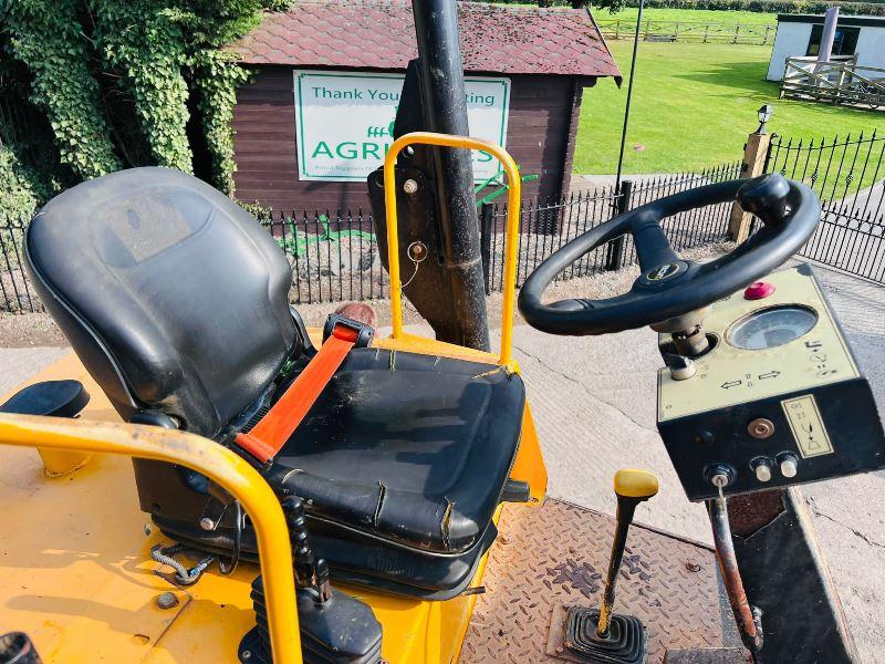 JCB 9TFT 4WD DUMPER *YEAR 2016, 1965 HOURS * C/W ROLE BAR *VIDEO*